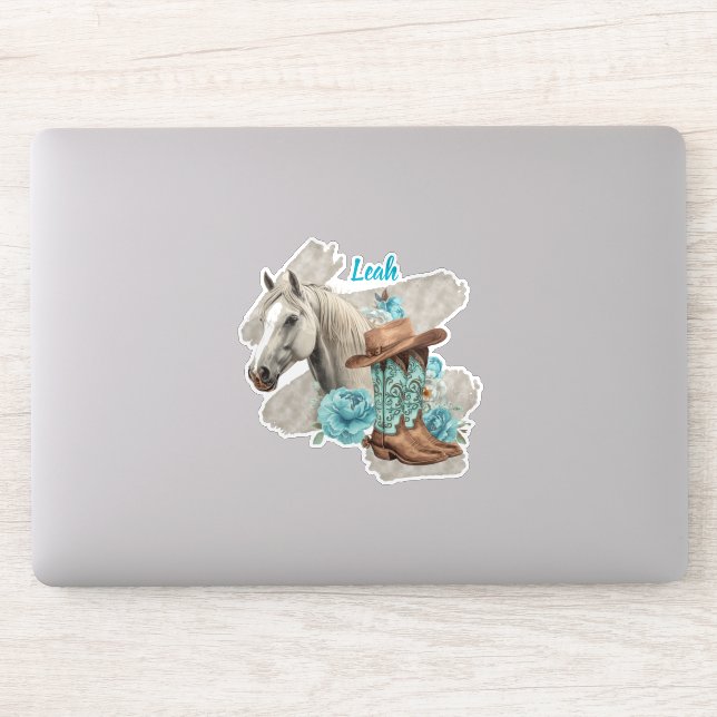Sticker Western Horse  (Ordinateur)