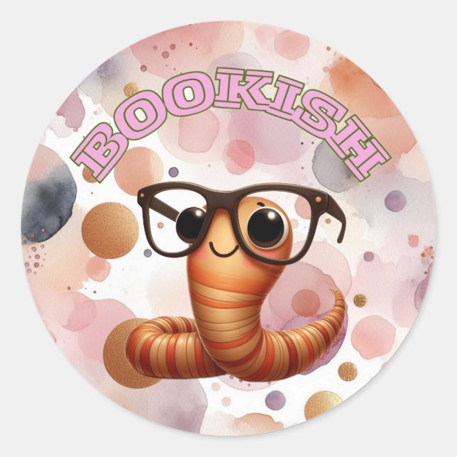 Sticker Whimsical de ver de livre (Devant)