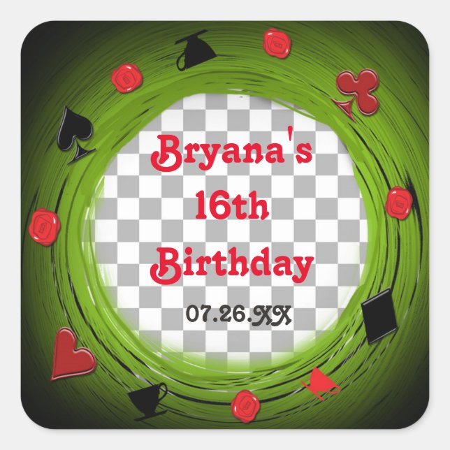 Sticker Whimsical Mad Tea Party Wonderland (Devant)