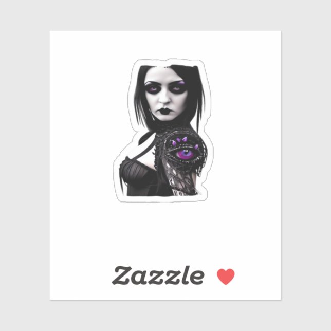 Sticker Whimsigoth Classic Design Pour Halloween (Feuille)
