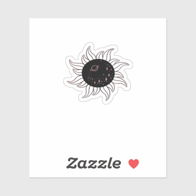 Sticker Whimsigoth Sun Space Mounts Et Sunset (Feuille)