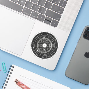 Sticker Whispers céleste Zodiac Vintage