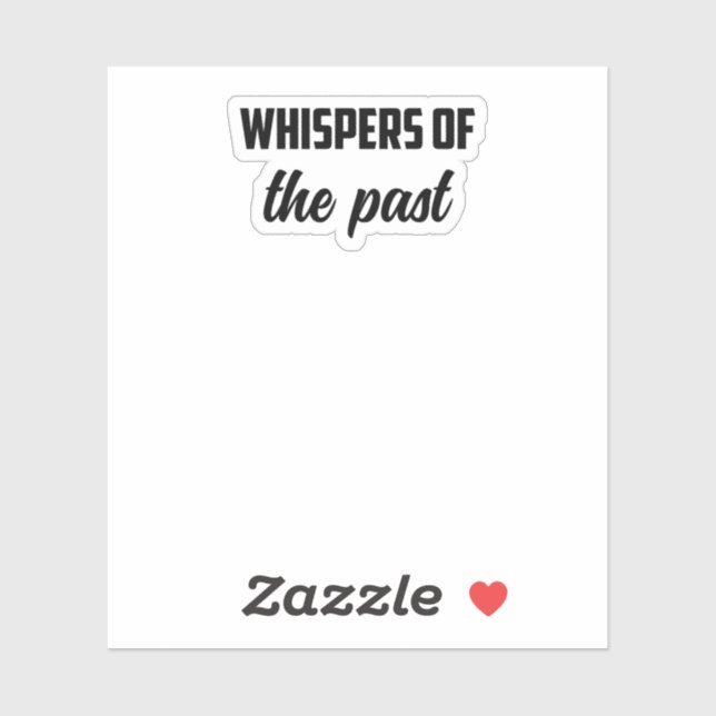 Sticker Whispers Of The Past : Histoire Mystère Enquêteur (Feuille)