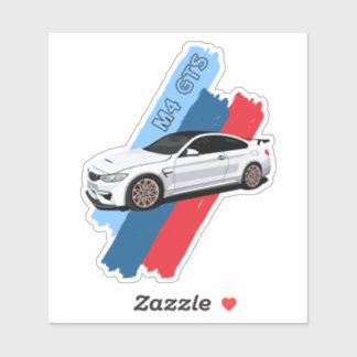 Sticker White Track Beast Performance Racing Stripes