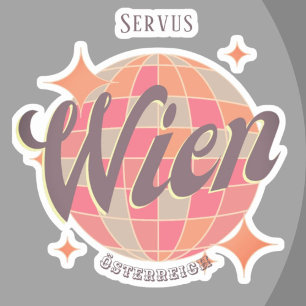 Sticker Wien Vienne Österreich Autriche Retro