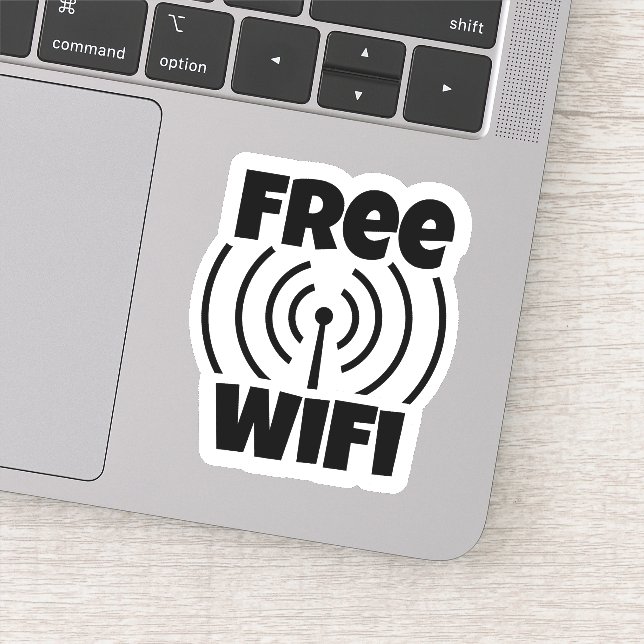 Sticker WIFI gratuit (Détail)
