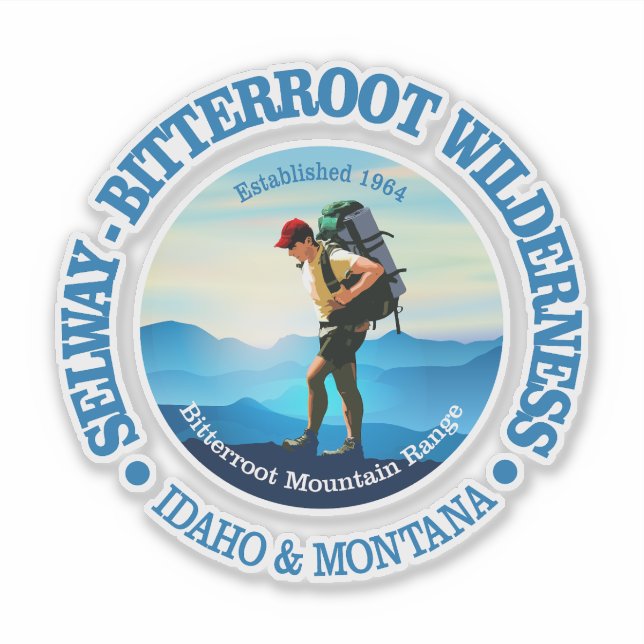 Sticker Wilderness Selway-Bitterroot (C) (Devant)