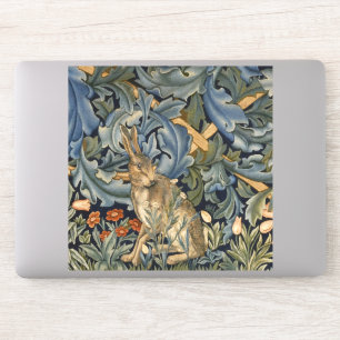 Sticker William Morris Forest Rabbit Floral Art