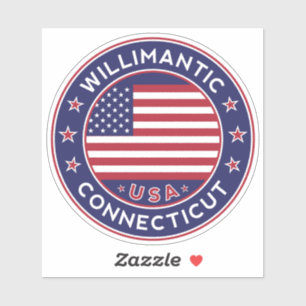 Sticker Willimantic Connecticut, Willimantic