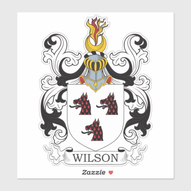 Sticker Wilson Family Crest (Feuille)