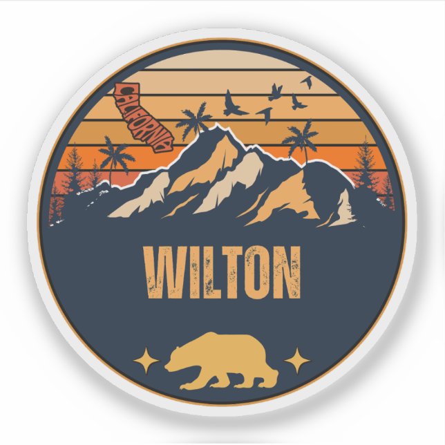 Sticker Wilton, Californie (Devant)