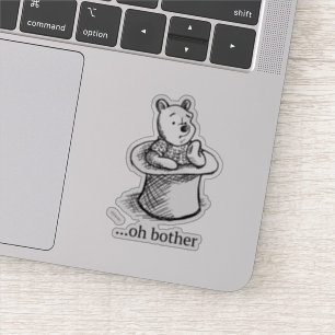 Sticker Winnie l'Ourson  Citation Oh Bother 2