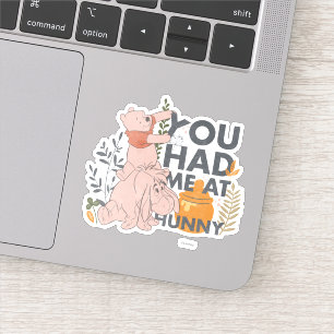 Sticker Winnie l'Ourson et l'Eeyore   Vous m'avez eu chez 