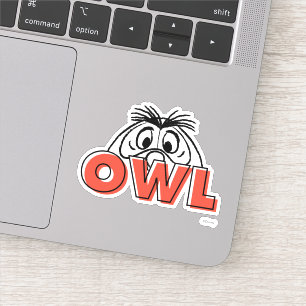 Sticker Winnie l'Ourson  Owl Peek-A-Boo