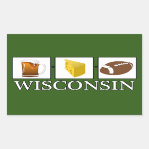 Sticker Wisconsin au fromage à bière