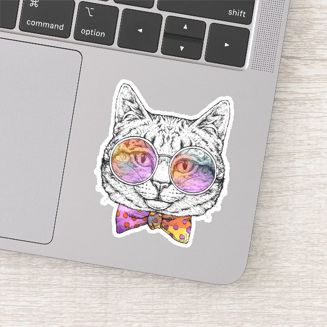 Sticker Wise Kitty Kat (Détail)
