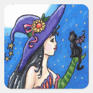 Sticker "Witch & Her Bat-Cats"