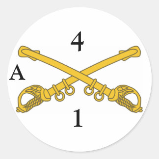 Sticker with  4cav insignia, 4, 1, A