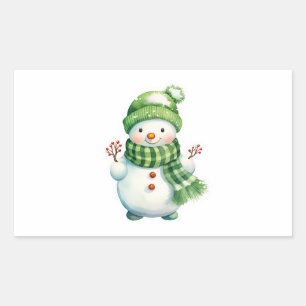 Sticker with a cute Snowman 