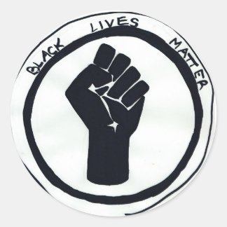 Sticker with Black Lives Matter fist