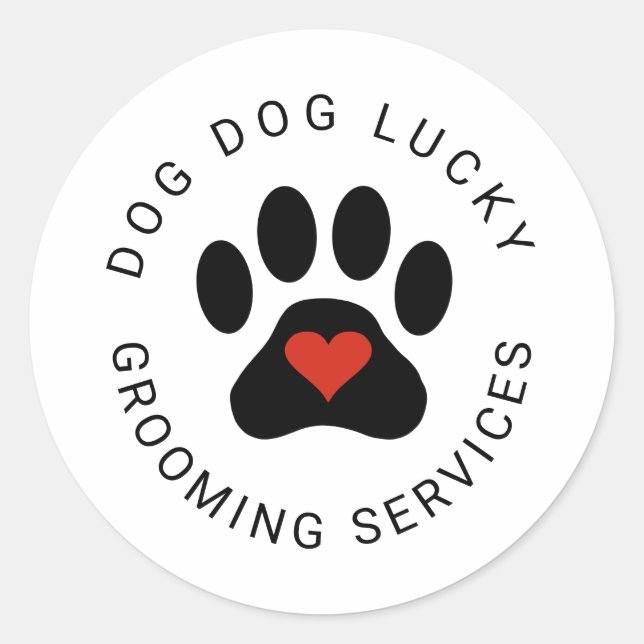 Sticker with black paw (Front)