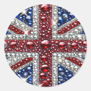 Sticker with British Colours Design