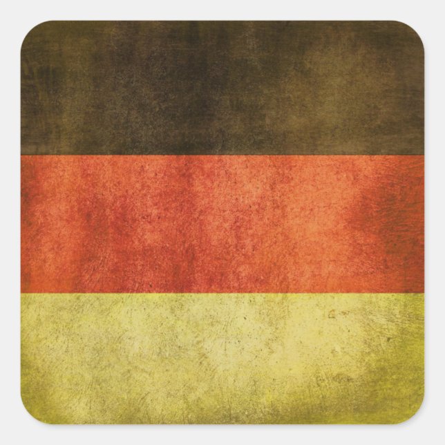 Sticker with Dirty Flag from Germany (Front)