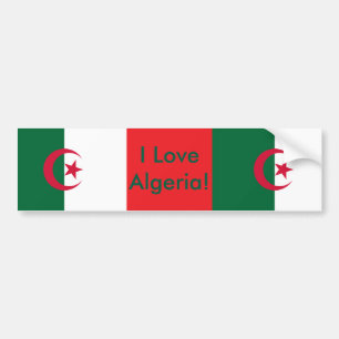 Sticker with Flag of Algeria