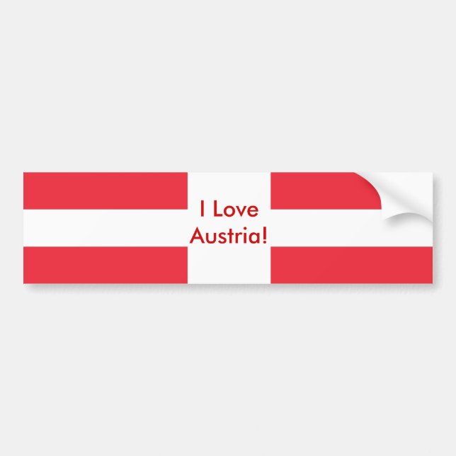 Sticker with Flag of Austria (Front)