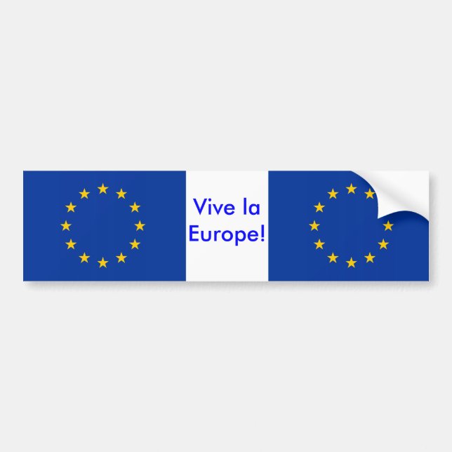 Sticker with Flag of European Union (Front)