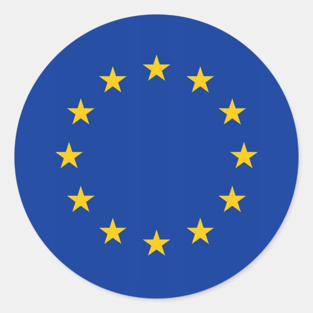 Sticker with Flag of European Union (Front)