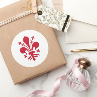 Sticker with Flag of Florence, Italy