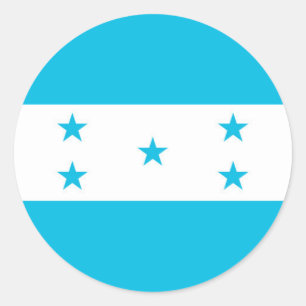 Sticker with Flag of Honduras
