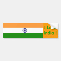 Sticker with Flag of India