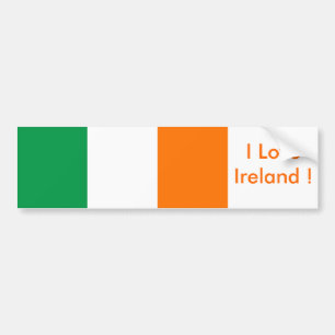 Sticker with Flag of Ireland