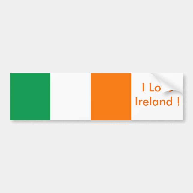 Sticker with Flag of Ireland (Front)