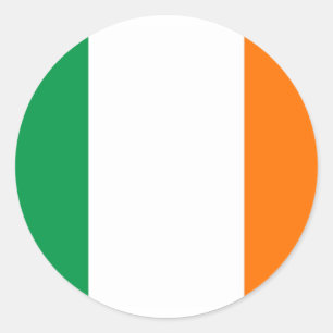 Sticker with Flag of Ireland