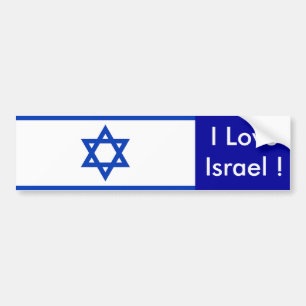Sticker with Flag of Israel