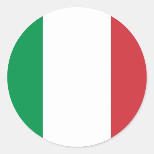 Sticker with Flag of Italy