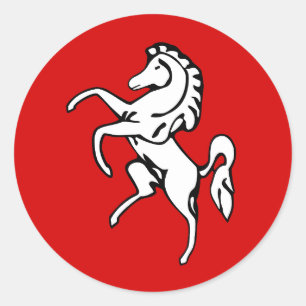 Sticker with Flag of Kent, England