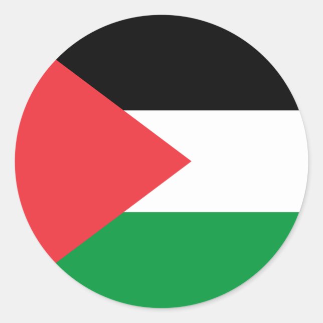 Sticker with Flag of Palestine (Front)