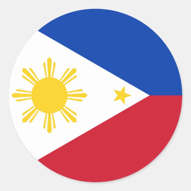 Sticker with Flag of Philippines (Front)