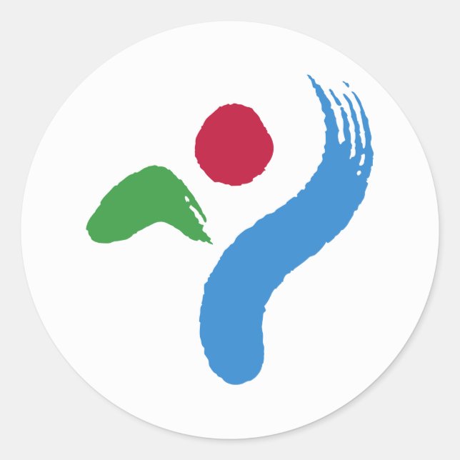 Sticker with Flag of Seoul, South Korea (Devant)