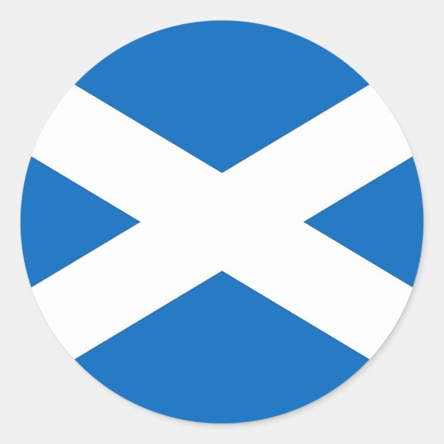 Sticker with Flag of the Scotland (Front)