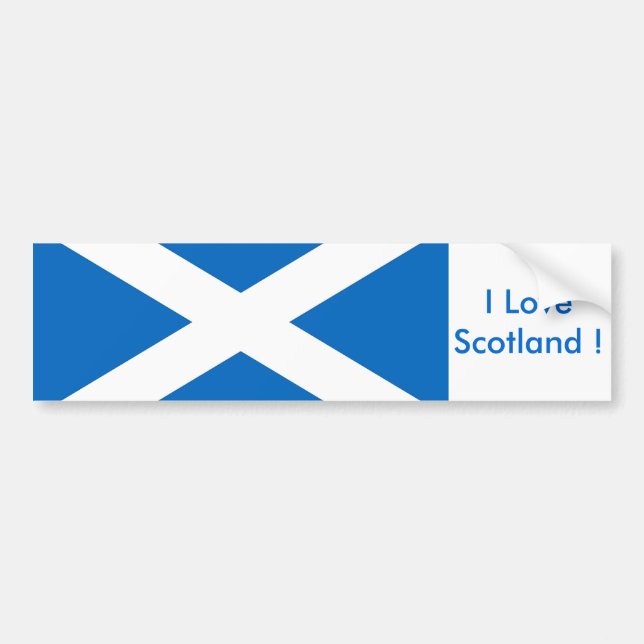 Sticker with Flag of the Scotland (Front)