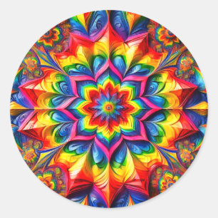 Sticker with LGBTQ Colours Design