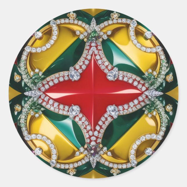 Sticker with Los Angeles Colours Design (Front)