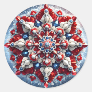 Sticker with Norwegian Colours Design