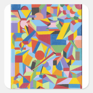 Sticker with Original Fine Art Painting Design