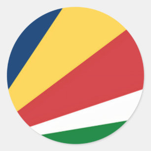 Sticker with Seychelles Colors Design